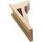Ekena Millwork 7 1/2-in W x 12-in D x 24-in H Funston Slat Rough Cedar Woodgrain TimberThane Outlooker, Primed Tan OUTUR075X12X24FST24RCPR - alternate 5